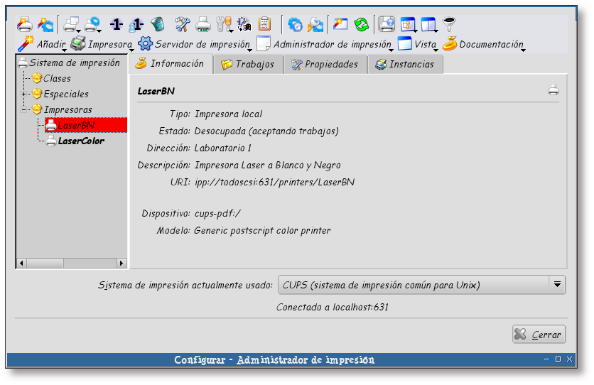 Nueva impresora LaserBN